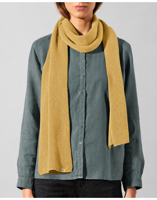 HempAge Monochromer Schal aus Hanf & Bio-Baumwolle – Unisex - dijon [45d664adbdcaee0a196d007cac023a66]
