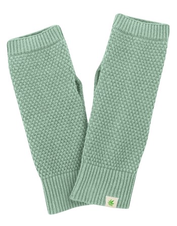 Wärmende Stulpen aus Hanf/Biobaumwolle - menta [d208f869c16cecba1efe5686fa6e5acb]