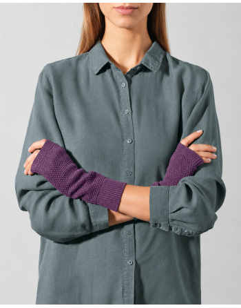 Wärmende Stulpen aus Hanf/Biobaumwolle - purple [976f1a6bad191f0edcc2ce985415f69d]