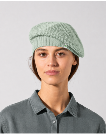Feine Baskenmütze aus Hanf/Biobaumwolle - menta [002a39ca5d5c448d9bf44c2e9e412a2b]