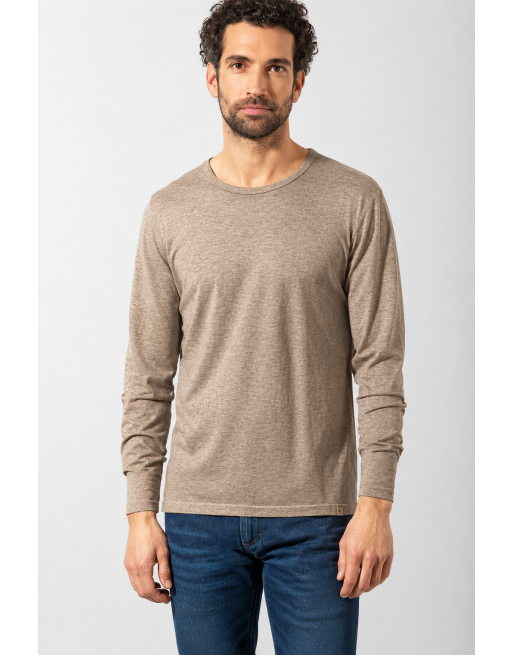 Langarmshirt Herren mit Yakwolle Hanf/Biobaumwolle Normal Fit - grit [d0788355e3802cdbf338f7ad6946f484]