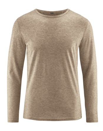 Langarmshirt Herren mit Yakwolle Hanf/Biobaumwolle Normal Fit - grit [0d070e7a7a473afb97a3843ce902a832]
