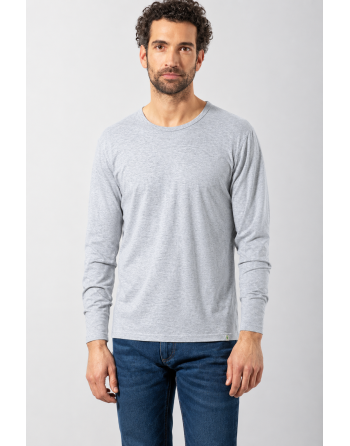 Langarmshirt Herren mit Yakwolle Hanf/Biobaumwolle Normal Fit - platinum [9efb24fa9e39f7c0a440cc4abce0bf43]