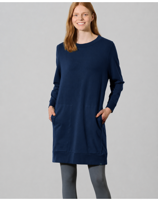 Sweatshirt Kleid Hanf/Biobaumwolle Casual Fit - navy [6e26c2adf4bd104d0fd01a1a9beaeec2]