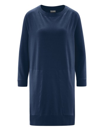 Sweatshirt Kleid Hanf/Biobaumwolle Casual Fit - navy [cb2e30b2f49709202ded50a76c136bb8]