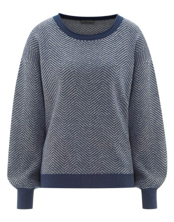 Moderner Jacquard Pullover Hanf/Biobaumwolle Normal Fit - navy-nature [fc0e9fa4bb13b62c7ce03cef3d01fed7]