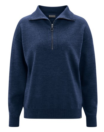 Feiner Troyer aus Wolle Hanf/Biobaumwolle Normal Fit - navy [fe7ea13bb71c3514b2ef056587113452]