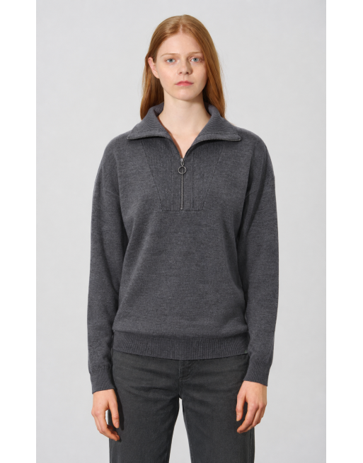 Feiner Troyer aus Wolle Hanf/Biobaumwolle Normal Fit - anthrazit [61be73c572bfdf9c959a188a7dedb387]