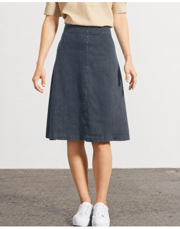 Luftiger Midirock Hanf/Biobaumwolle None Fit - dark [3c0b7e011ff97038a1f1d627e16fba9f]