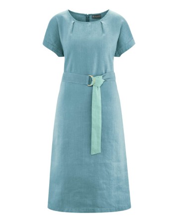 Zeitloses Midikleid aus Hanf/Biobaumwolle - Normal Fit - wave [d5ea070d6ef8330a226ba5327617706d]