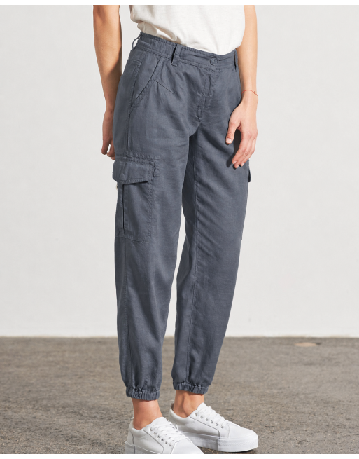 Sportliche Cargohose Hanf/Biobaumwolle - dark [1ded20d62d7d604970b4a354e1e10966]