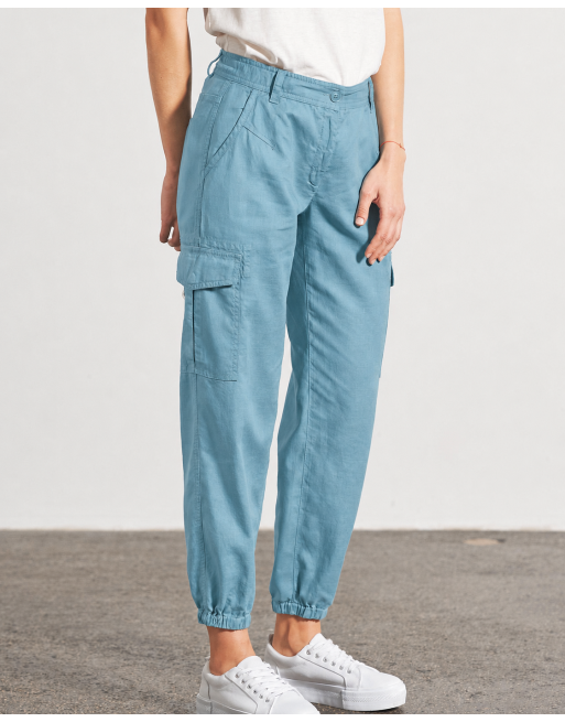 Sportliche Cargohose Hanf/Biobaumwolle - wave [4aaca7ca4312ec17108362cf28f370d2]