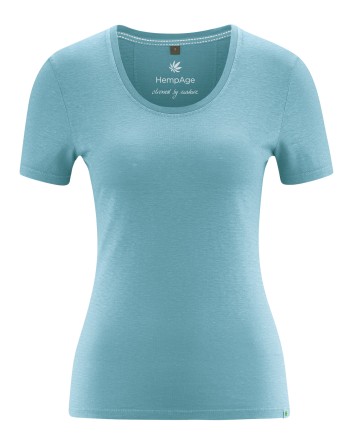 Slim fit Damen T-Shirt Hanf/Biobaumwolle - wave [85101c53d1902b8dcc4b10f8eaabacf6]