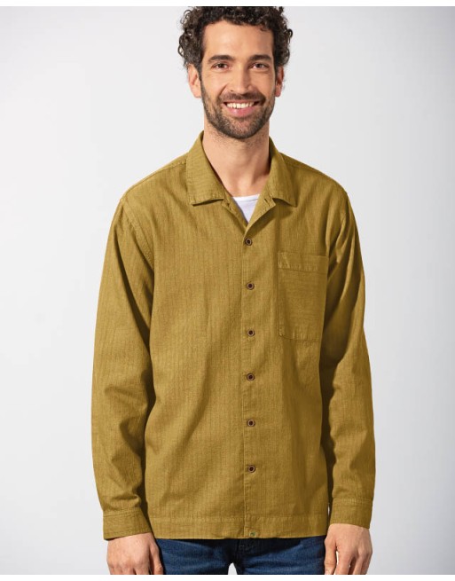 Komfortables Freizeithemd Hanf/Biobaumwolle Casual Fit - peanut [90fbec3198048af58a09656a2dfc87ac]