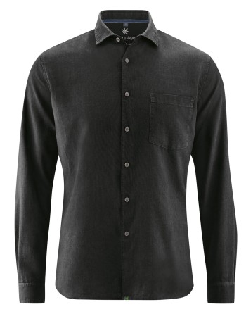 Edles Business Hemd Hanf/Biobaumwolle - Normal Fit - black [ef7f655cc755b142f494dbc823286a34]