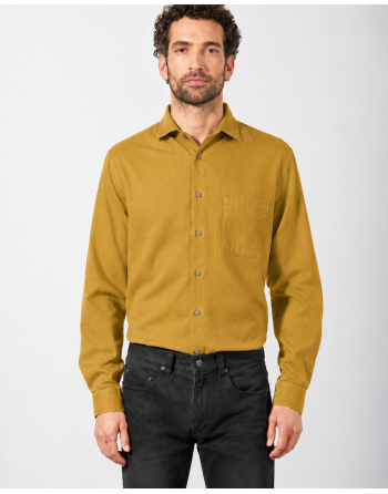 Edles Business Hemd Hanf/Biobaumwolle - Normal Fit - peanut [eb6777b7176db4c8a18df6325125accb]