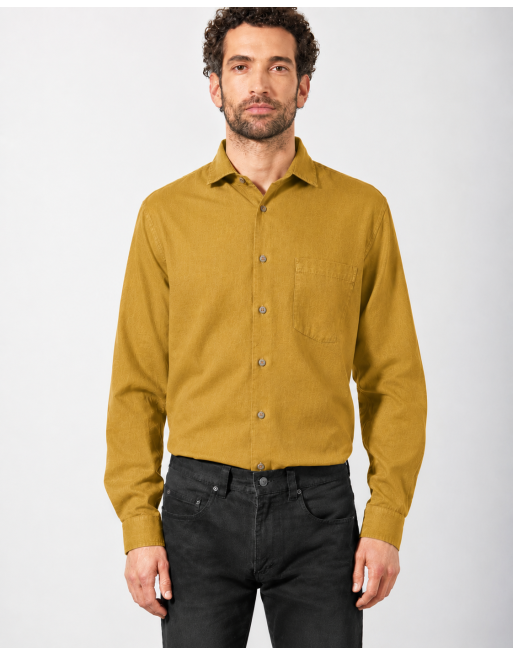 Edles Business Hemd Hanf/Biobaumwolle - Normal Fit - peanut [eb6777b7176db4c8a18df6325125accb]