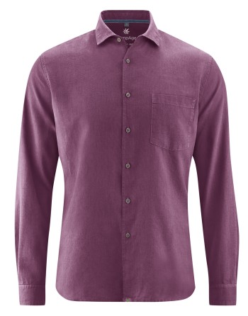 Edles Business Hemd Hanf/Biobaumwolle - Normal Fit - purple [28cc4e2e259308dc79c9e6c11ae8fee2]