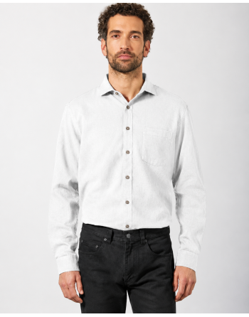 Edles Business Hemd Hanf/Biobaumwolle - Normal Fit - white [acff9ace1eb28b2a3e4d5561314ba755]