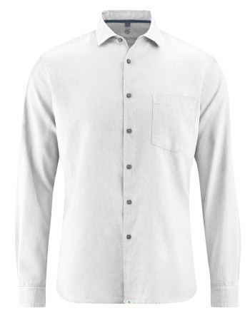 Edles Business Hemd Hanf/Biobaumwolle - Normal Fit - white [8bc03fbbac26cc239a0502350dfc9344]