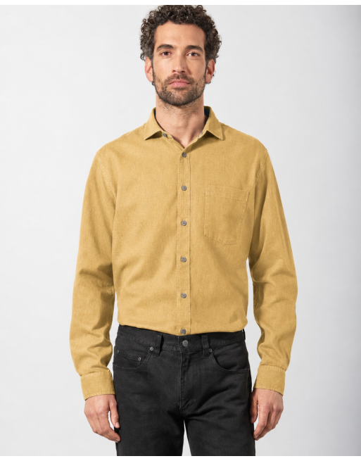 Edles Business Hemd Hanf/Biobaumwolle - Normal Fit - dijon [7d404782c16abdeec3ae22cd654e72ce]