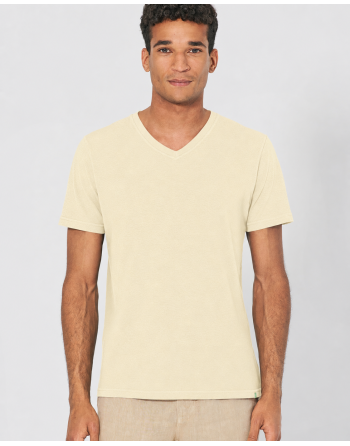 V-Kragen T-Shirt aus Hanf & Bio-Baumwolle – Slim Fit - gobi [266697524c4cca64d80b4d5b377c9551]