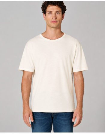 T-Shirt aus Slub Jersey Hanf/Biobaumwolle Normal Fit - offwhite [a27b14551d4b18efdcab505481e772b8]