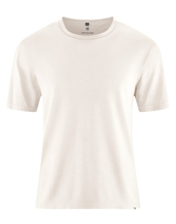 T-Shirt aus Slub Jersey Hanf/Biobaumwolle Normal Fit - offwhite [974c6cfe34ec209c3ae577eb2cde653e]