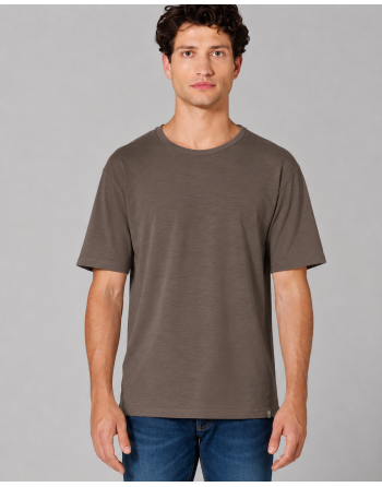 T-Shirt aus Slub Jersey Hanf/Biobaumwolle Normal Fit - dust [acb45c161d8029012daba25e74cee797]