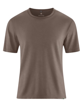 T-Shirt aus Slub Jersey Hanf/Biobaumwolle Normal Fit - dust [de2696fb1ded512d93124d1276822b78]