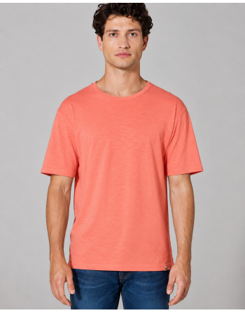 T-Shirt aus Slub Jersey Hanf/Biobaumwolle Normal Fit - peach [6cd239382eec601c0ba7baf123b2634c]