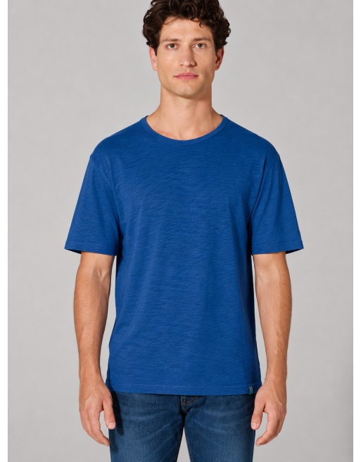 T-Shirt aus Slub Jersey Hanf/Biobaumwolle Normal Fit - royal [8e0dd9b8e0e36e47b353f844d8bf2d6a]