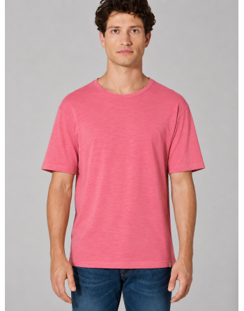 T-Shirt aus Slub Jersey Hanf/Biobaumwolle Normal Fit - hibiscus [240abcd556c4ba8714ccd084b5a87d2f]