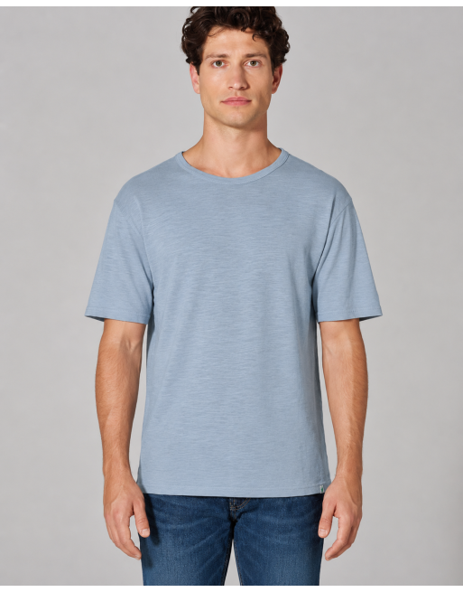 T-Shirt aus Slub Jersey Hanf/Biobaumwolle Normal Fit - smoke [87228d9eb60718f10f6fd242adadc638]