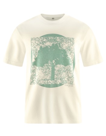T-Shirt mit Print Hanf/Biobaumwolle Casual Fit - nature [79808fa87dd80d94f80edc54133eb33d]
