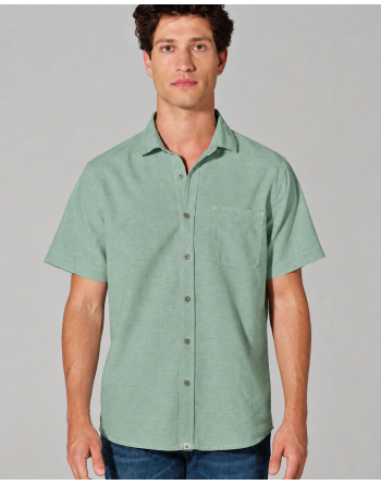 Kurzarmhemd Herren Hanf/Biobaumwolle Normal Fit - menta [bcedea63204bbfd9535d7554a0bfba4f]