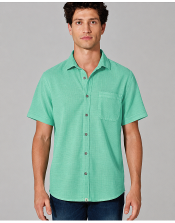 Kurzarmhemd Herren Hanf/Biobaumwolle Normal Fit - miami [1ceb56f8fee83c6d9c90de843ab262ed]