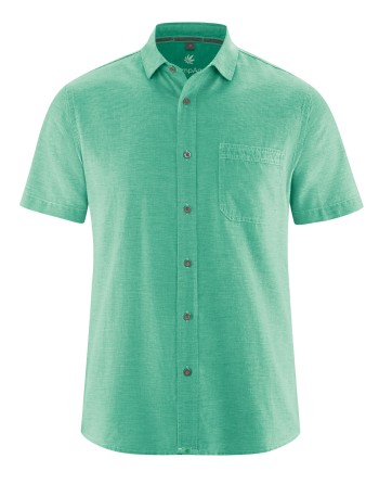 Kurzarmhemd Herren Hanf/Biobaumwolle Normal Fit - miami [c445608a2146860f327a0672a863d661]