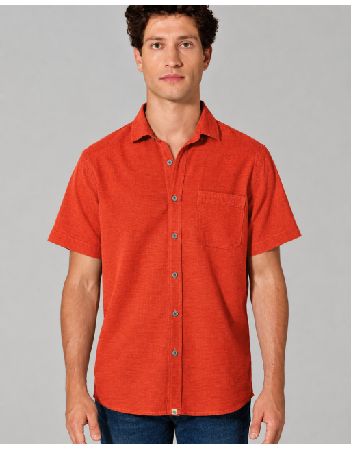 Kurzarmhemd Herren Hanf/Biobaumwolle Normal Fit - magna [9b7bb52fbf8f56faf390d95bca849eec]