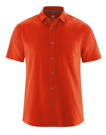Kurzarmhemd Herren Hanf/Biobaumwolle Normal Fit - magna [efcbdbeb20ef8e7efdf7a647b9790344]