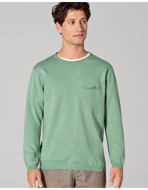 Sommer Pullover aus Hanf/Biobaumwolle - Normal Fit - menta [29fa04eb7831524ee41ddb9e0acc3bd0]