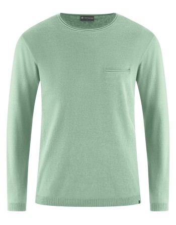 Sommer Pullover aus Hanf/Biobaumwolle - Normal Fit - menta [5a162d5296f0848942fbbb80b82fbd99]
