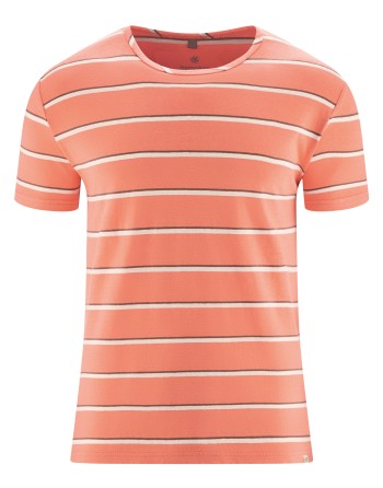 T-Shirt mit Streifen aus Hanf/Biobaumwolle Normal Fit - peach-dust-nature [832d54ce48821d6cf055f2d2b910493f]