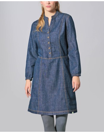 Jeans Kleid aus Hanf/Biobaumwolle - Normal Fit - indigo [7c18bf297108c9fdc4b02aeac19f3641]