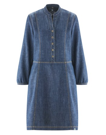 Jeans Kleid aus Hanf/Biobaumwolle - Normal Fit - indigo [de0dd50f4ee74c39bdcfe51e2cc4b0a0]