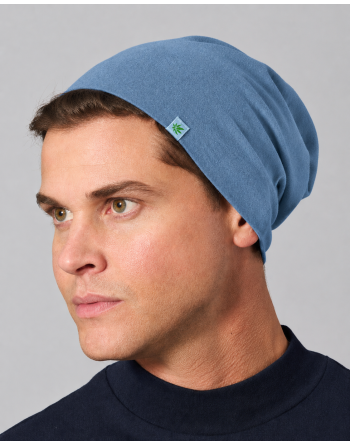 Beanie mit Yak Wolle Hanf/Biobaumwolle - blueberry [c4b3898ca7eb604f7d8a040d7dec592d]