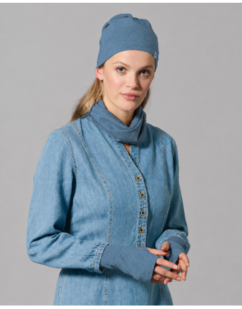 Wärmende Stulpen aus Hanf & Bio-Baumwolle - blueberry [9f788b25c30b7b6bb317362fbfb7d481]