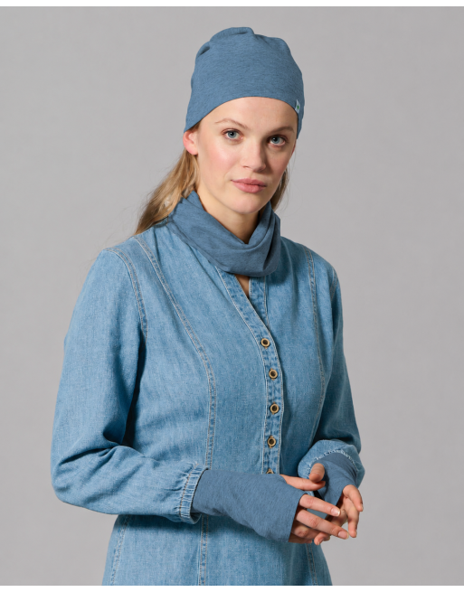 Wärmende Stulpen aus Hanf & Bio-Baumwolle - blueberry [9f788b25c30b7b6bb317362fbfb7d481]