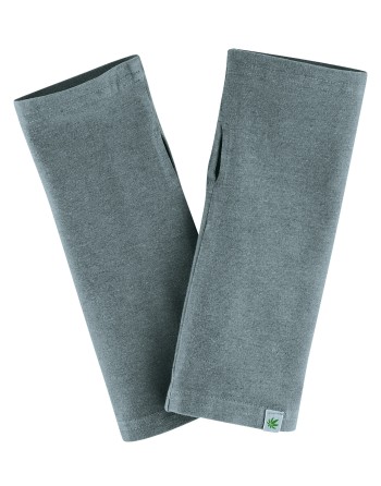 Wärmende Stulpen aus Hanf & Bio-Baumwolle - titan [2b3ac5803a01c45d0a4fe5ca0def5a36]