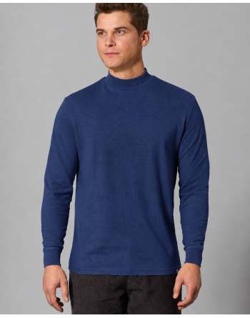 Rollkragen Langarmshirt Normal Fit Hanf/Biobaumwolle - night [a02bf1f9f3d8d54a325a00fa8403000c]